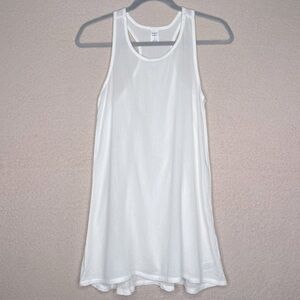 Melrose & Market Racerback Flowy Tank Top-White-Women’s S-Casual-Summer-Classic